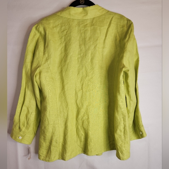 TALBOTS 100% Irish Linen Women’s Button Down Shirt, size 16 - Picture 2 of 11